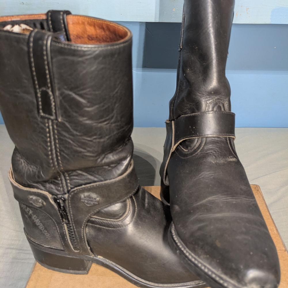 Harley-Davidson US Made Black Leather Men's Boots